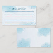 Share a Memory Template – Baby Blue Informatiekaartje (Voorkant / Achterkant)