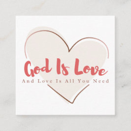 Share Gods Love Gospel Tract Calling Card Contactkaartje