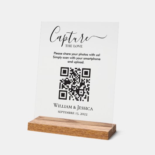 Share Wedding Photos With QR Code (Angle)