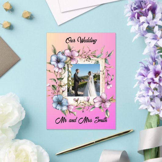 Share your gratitude with this Acrylic Invitation (Insitu (Mariage))