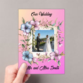 Share your gratitude with this Acrylic Invitation Acryl Uitnodigingen (Insitu (Draagbaar))