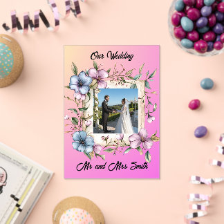 Share your gratitude with this Acrylic Invitation Acryl Uitnodigingen