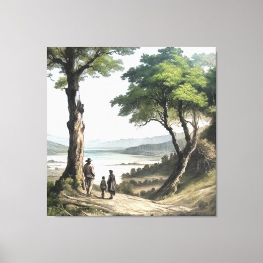 Shared Horizon Canvas Afdruk (Voorkant)