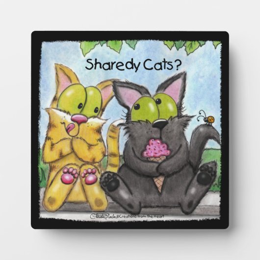 Sharedy Cats -Gekke en Tig Fotoplaat (Voorkant)