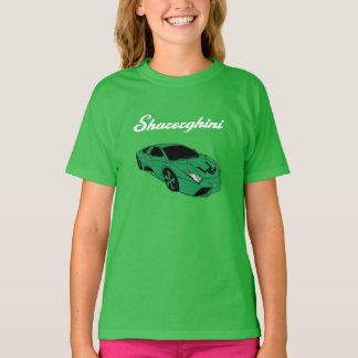 Sharerghini, groen t-shirt met sharerghini