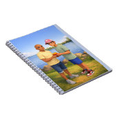 Sharing fries by the lake notitieboek (Rechterzijde)