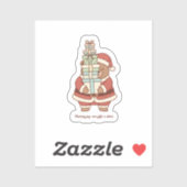 Sharing Joy Christmas Sticker | Cute Santa Gift  (Feuille)