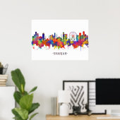 Sharjah UAE Skyline Poster (Thuiskantoor)