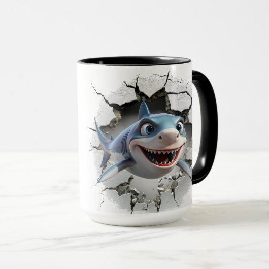 Shark-aanval Mok (Voorkant rechts)