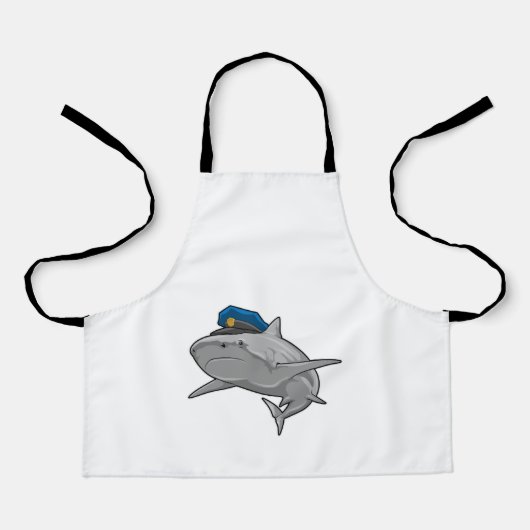Shark als politieagent schort (Voorkant)