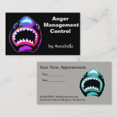 Shark - Anger Management Control Afsprakenkaartje (Voorkant / Achterkant)