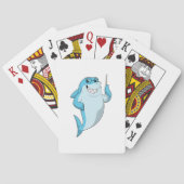 Shark as Teacher with Pointer Pokerkaarten (Achterkant)