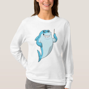 Shark as Teacher with Pointer T-shirt