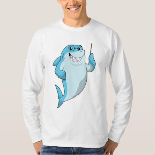 Shark as Teacher with Pointer T-shirt