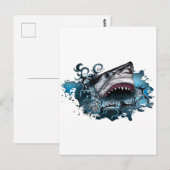 Shark Attack Briefkaart (Voorkant / Achterkant)