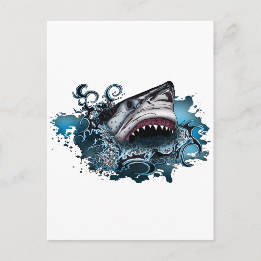 Shark Attack Briefkaart (Voorkant)