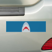 Shark Attack Bumpersticker (Op auto)