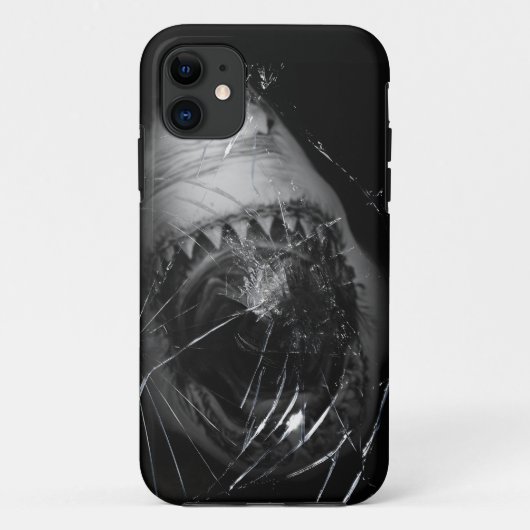 Shark Attack Great White Broken Glass Iphone 5 Case-Mate iPhone Case (Achterkant)