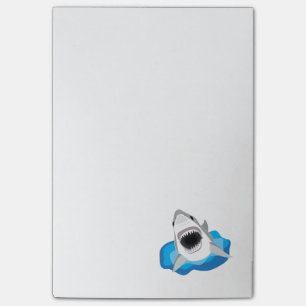 Shark Attack - Grote witte haaiensprongen van golv Post-it® Notes