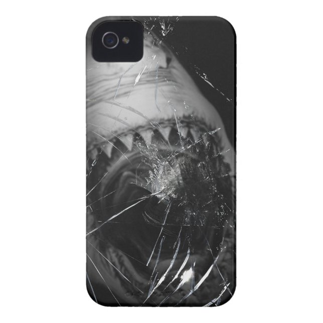 Shark Attack Iphone 4 dunne cover (Achterkant)