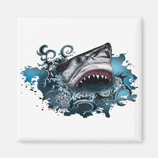 Shark Attack Magneet (Voorkant)