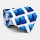 Shark Attack Mannen Necktie Stropdas (Opgerold)