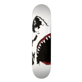 SHARK ATTACK SKATEBOARD - GROOT WITTE SCHERPONTWER