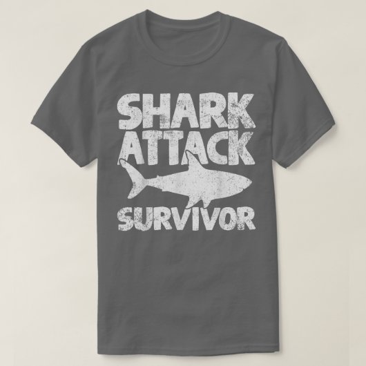 Shark Attack Survivor T-shirt (Design voorkant)