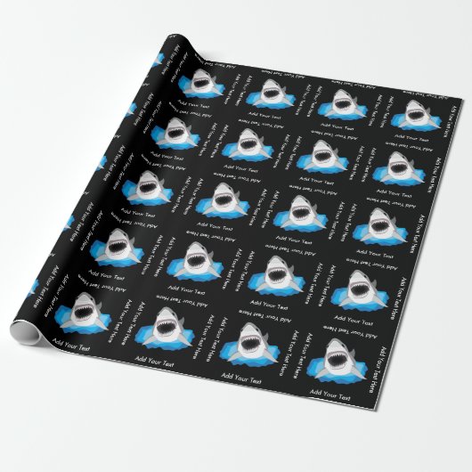 Shark Attack - Voeg uw eigen Funny Caption toe Cadeaupapier (Uitgerold)