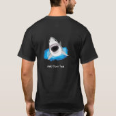 Shark Attack - Voeg uw eigen Funny Caption toe T-shirt (Achterkant)