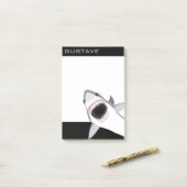 Shark Attack voegt Jouw naam toe Funny Post-it® Notes (Op bureau)