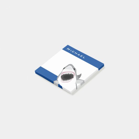 Shark Attack voegt Jouw naam toe Funny Post-it® Notes (Schuin)