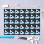 Shark Attack - Witte haai Tissuepapier (Craft)