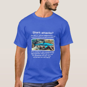 Shark Attacks (v3 donker) T-shirt