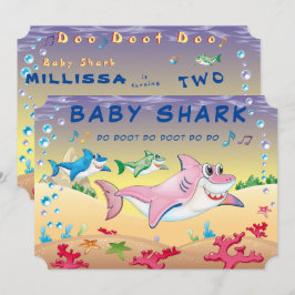 Shark 🦈Baby Cool Fab Verbazingwekkende Verjaardag Kaart