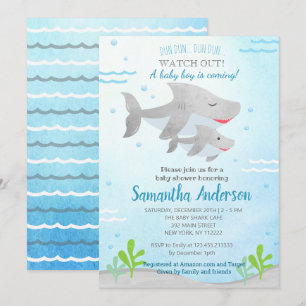 Shark Baby Shower-uitvindingen voor baby's Kaart