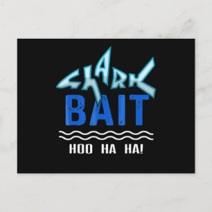 Shark Bait Hoo Ha Funny Shark Lover Gifts Aankondigingskaart