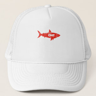 SHARK BIRTHDAY 1 jaar oud 1e verjaardag Toddler Trucker Pet