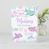 Shark Birthday Invitation (Debout devant)