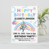 Shark Birthday Invitation  Kaart (Staand voorkant)