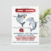 Shark Birthday Kaart (Staand voorkant)