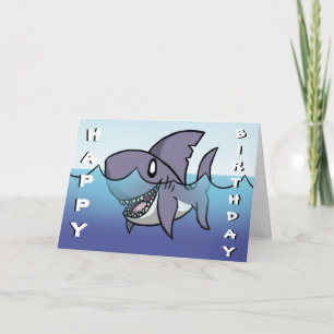 Shark Birthday-kaart Kaart