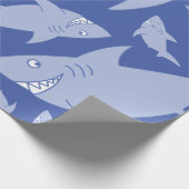 Shark Birthday Party Cadeaupapier (Hoek)