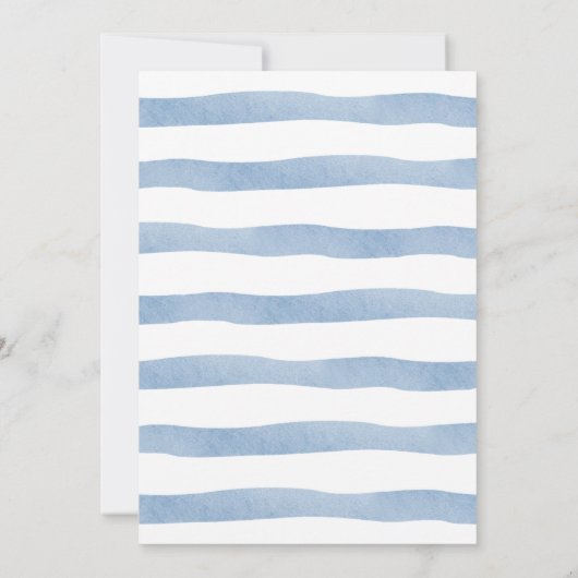 Shark Birthday Party Kaart (Achterkant)