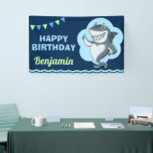 Shark Birthday Party Spandoek (Beurs)