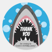 Shark Birthday Stickers (Voorkant)
