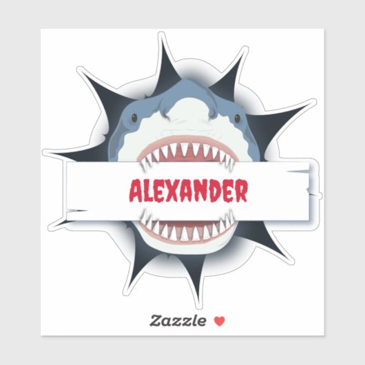 Shark Bite - Aangepast Sticker (Vel)