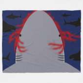 Shark Bite Fleece Deken (Voorkant (Horizontaal))