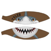 Shark Bite personaliseren op bruine achtergrond Basketbal (Panelen)