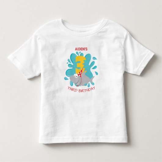 Shark Bite Second Anniversaire T-shirt (Devant)